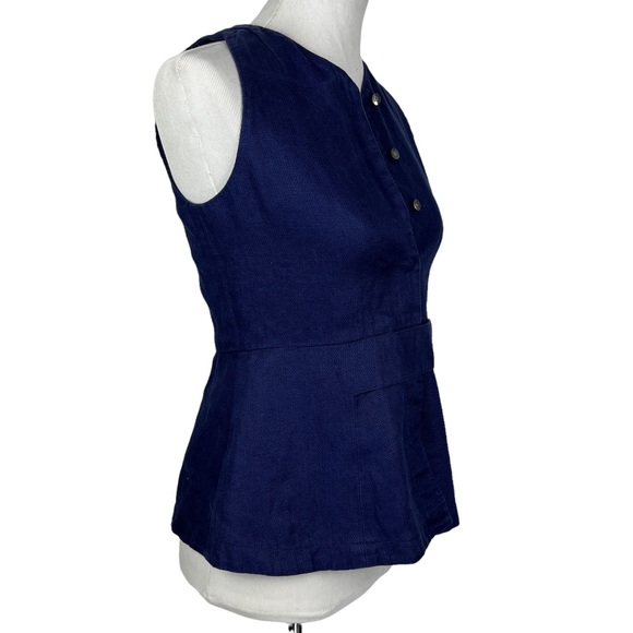 Trademark Blue Wrap Tank Top - Picture 2 of 9